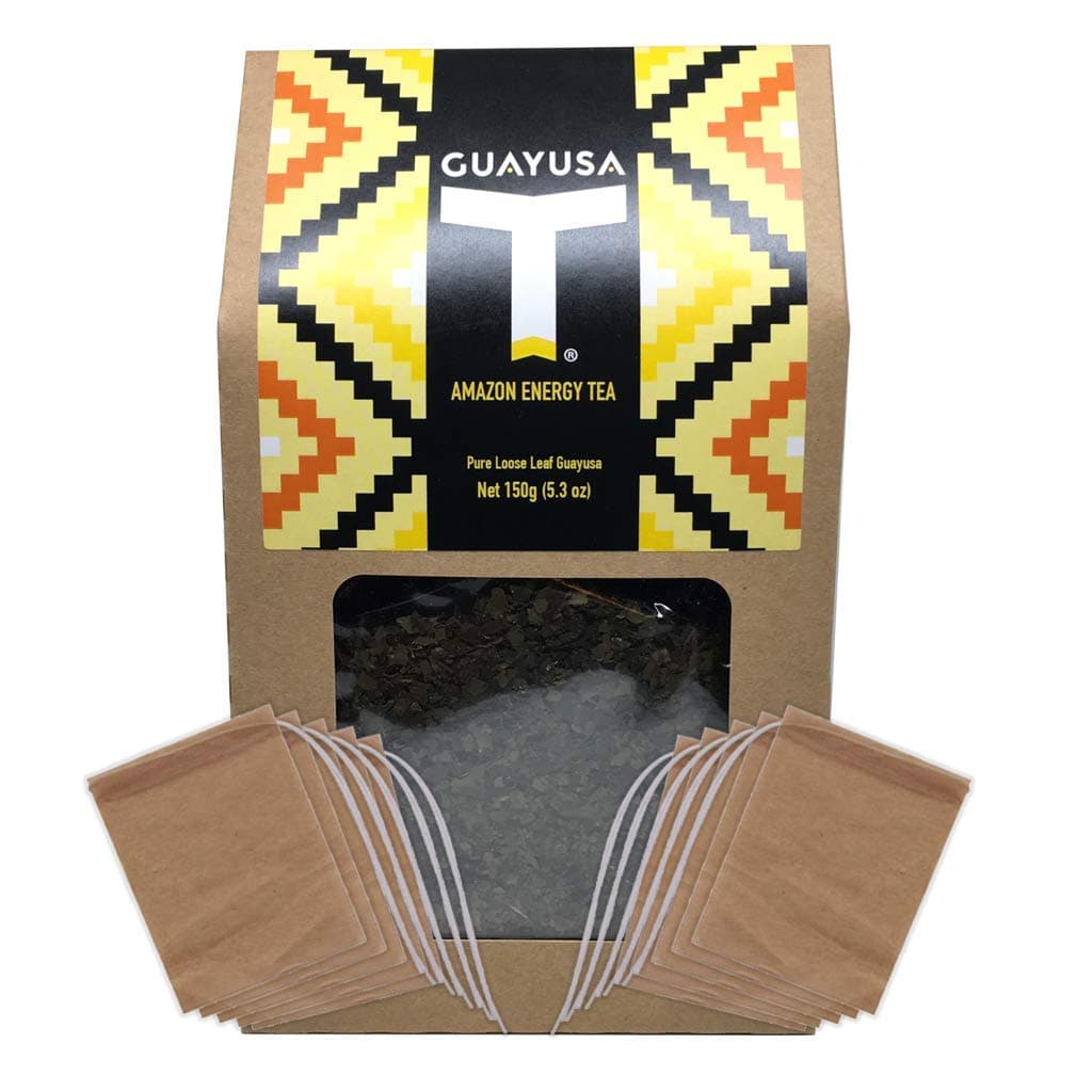 Guayusa Tea 150g + 10 Unbleached DIY Tea Bags (Ships Next Working Day)