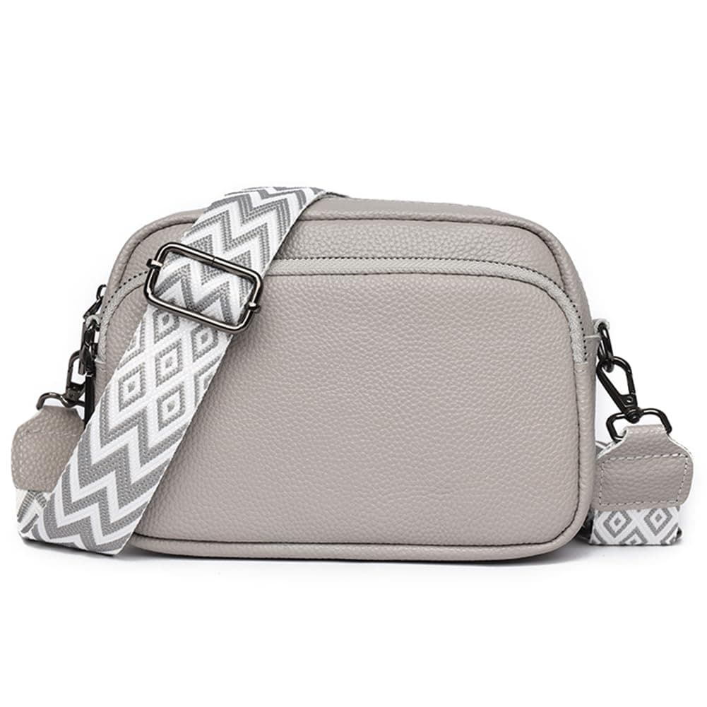 Crossbody Bags for Women - Leather Handbags & Shoulder Bags with Adjustable Wide Strap Camera Cross Body Purse for Ladies Girls Travel Shopping Work Daily Use