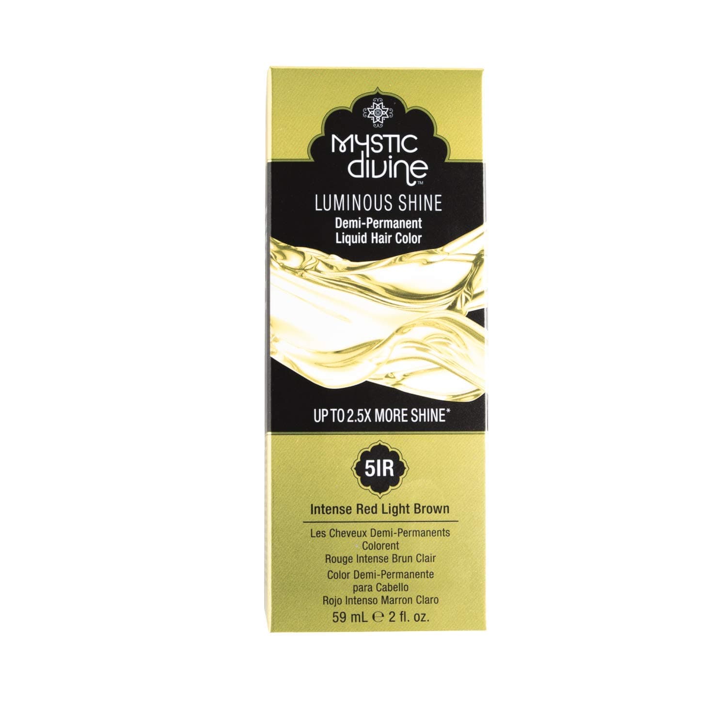 5IR Intense Red Light Brown Demi-Permanent Liquid Hair Color