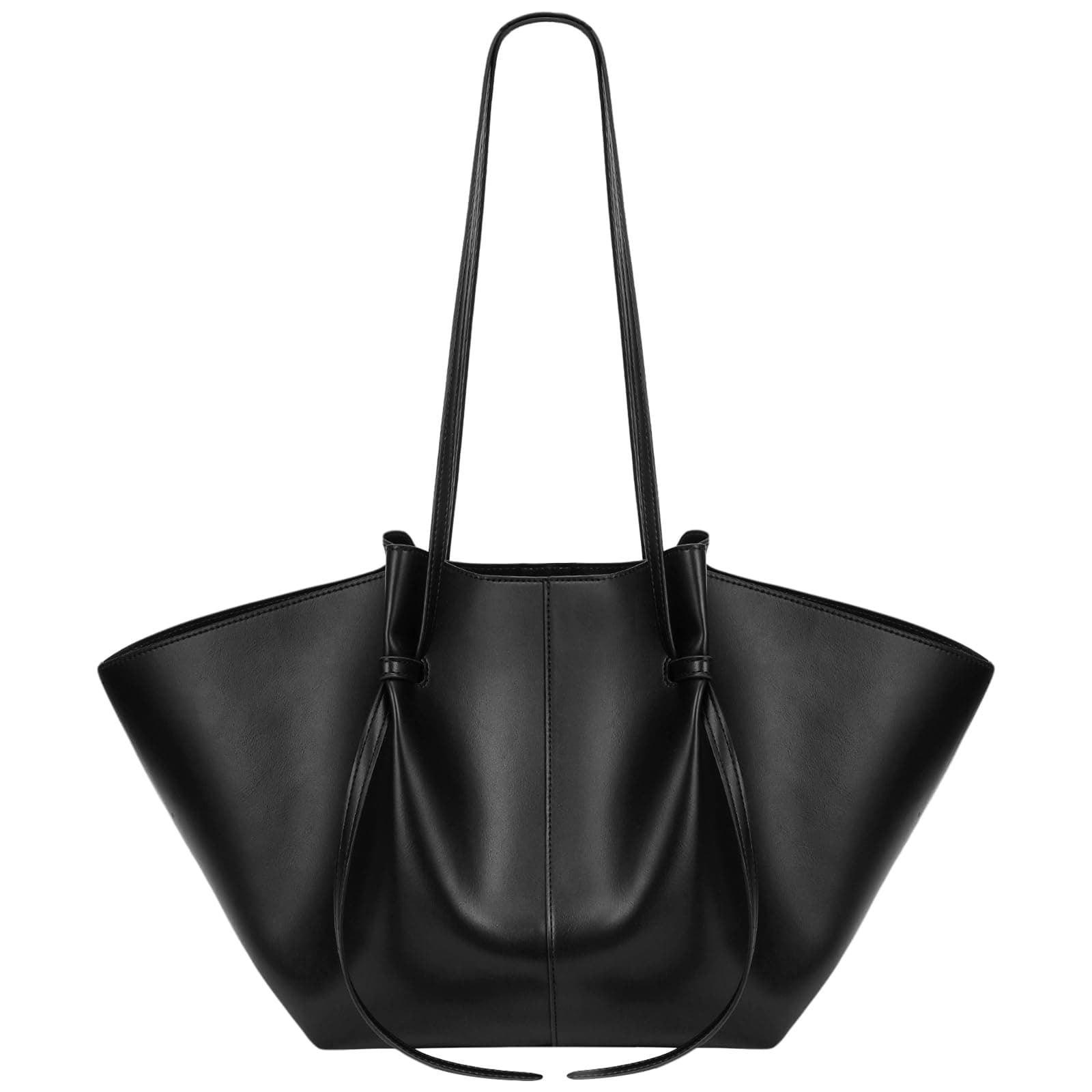 Tote Bag Smooth Leather Work Bag for Women Trendy Top Handle Bag Luxury Hobo Handbag with Adjustable Strap