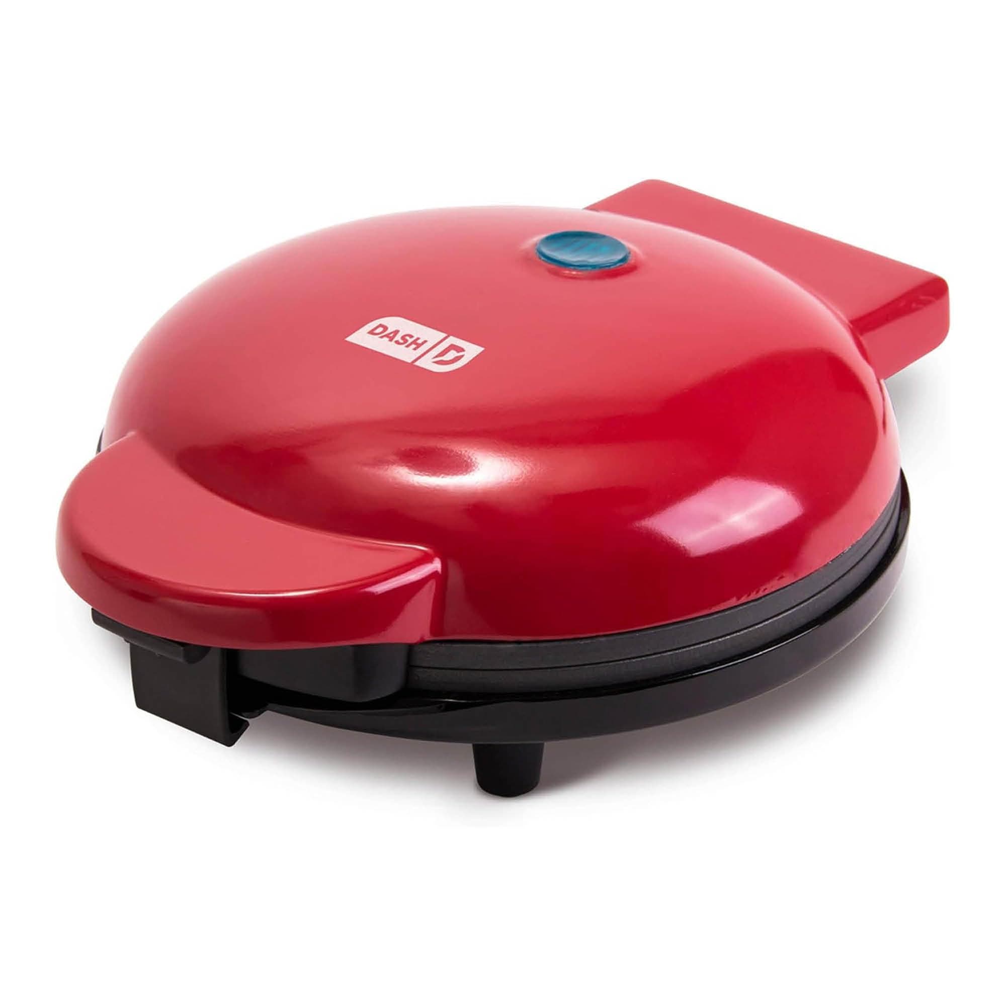DASH 8” Express Electric Round Griddle for for Pancakes, Cookies, Burgers, Quesadillas, Eggs & other on the go Breakfast, Lunch & Snacks - Red