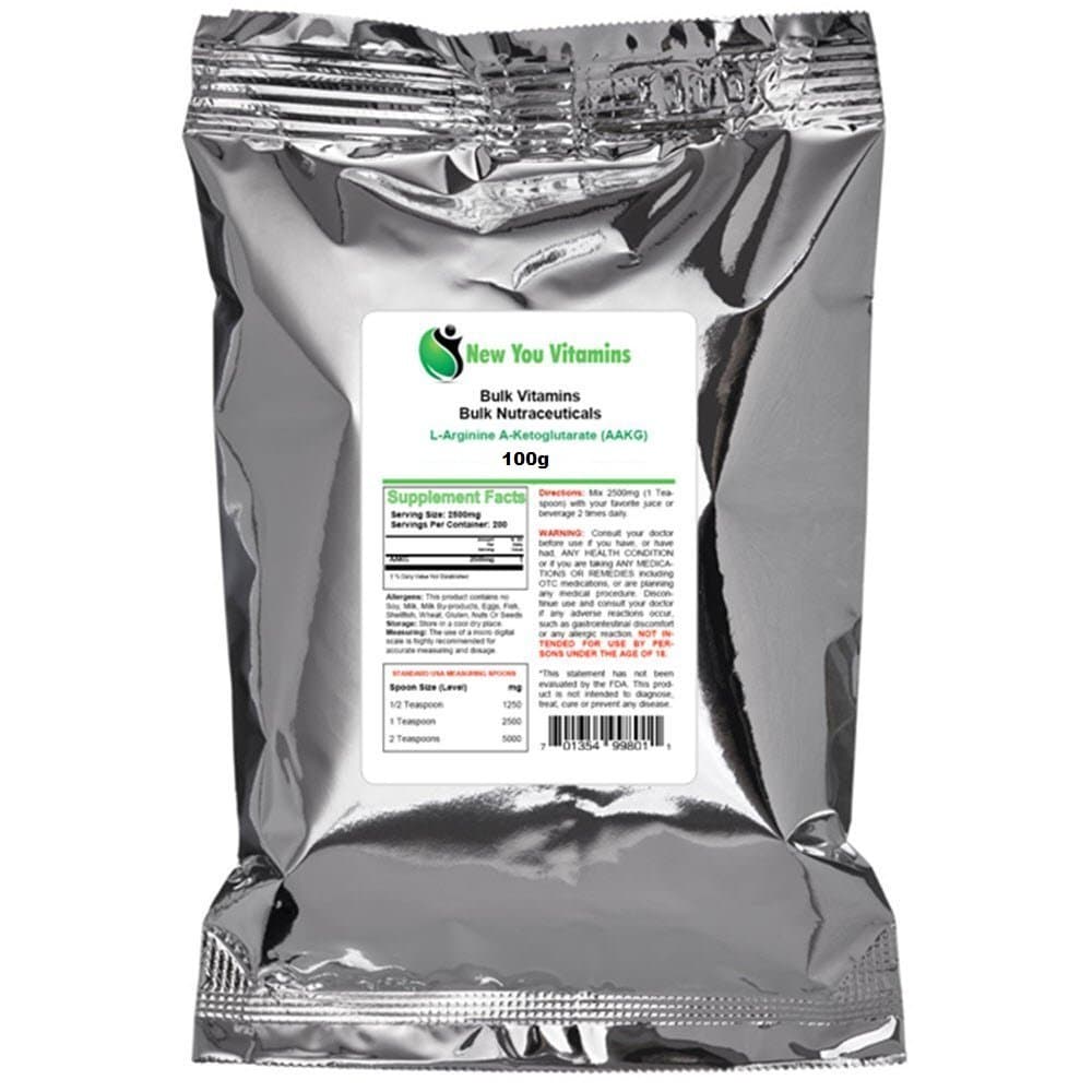 New You Bulk L-Arginine Ketoglutarate Powder 100g
