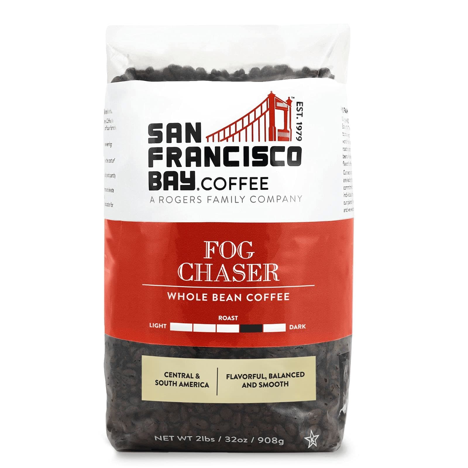 San Franscisco Bay Coffee Fog Chaser Whole Bean, 2-pounds by San Francisco Bay Coffee