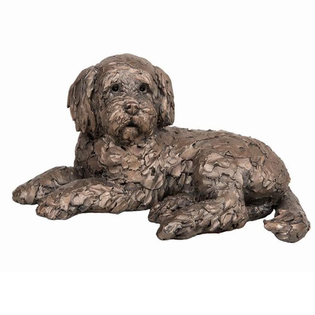 Ozzy the Cockapoo Lying Down Cold Cast Bronze Dog new Frith Design 2017