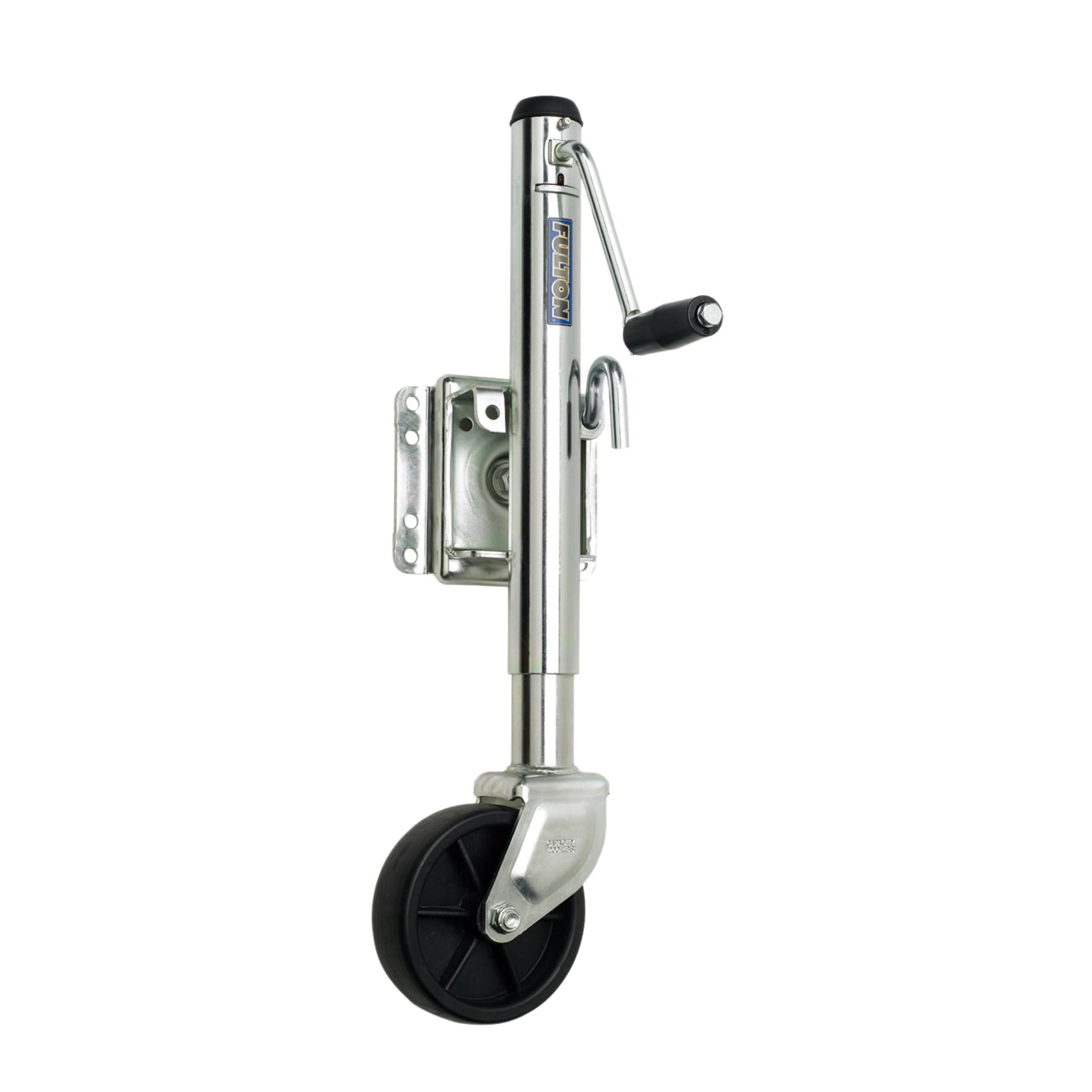 Fulton XP10 0101 Utility Trailer Jack, Side Mount, 1,200 lbs. Lift Capacity, Sidewind, Bolt-On, 10 Inch Travel
