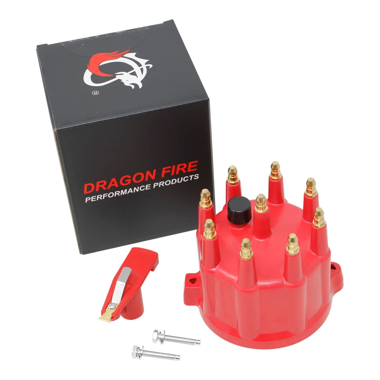 DRAGON FIRE PERFORMANCE Heavy Duty Distributor Cap and Rotor Set Compatible Replacement With 1992-2003 Dodge B1500 B2500 Dakota Durango Ram 1500 2500 3500 5.2L 5.9L V8 4740339AB Oem Fit CAP1049-DF