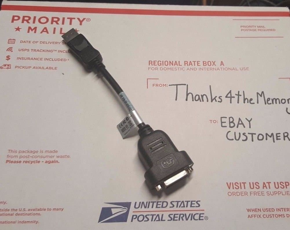 GenericBrand for 481409-002 - HP Bizlink 8" DVI Female to Display Port DP Male Adapter Cable