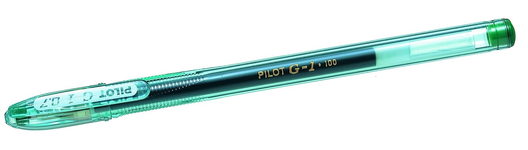 Pilot G107 Gel Ink Rollerball Pen with 0.7 mm Tip - Green (Pack of 12)