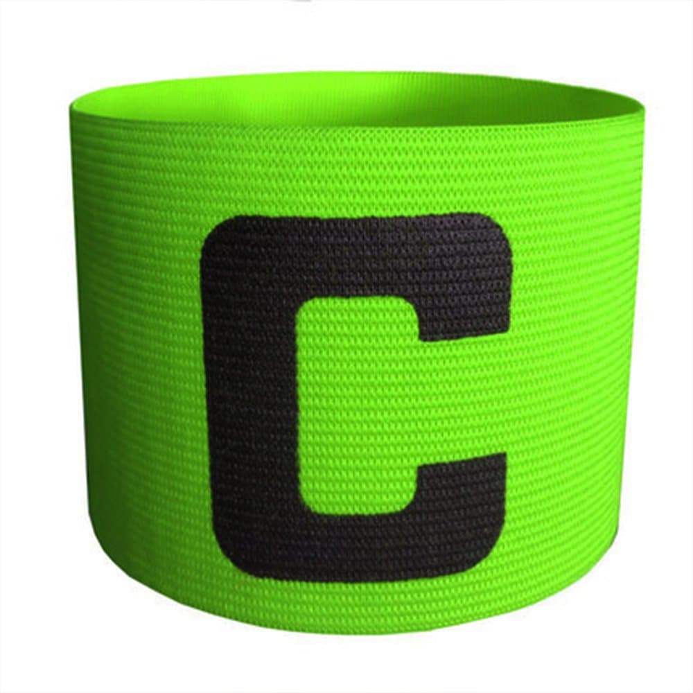 adjustable football captain's armband, for competition, yellow green