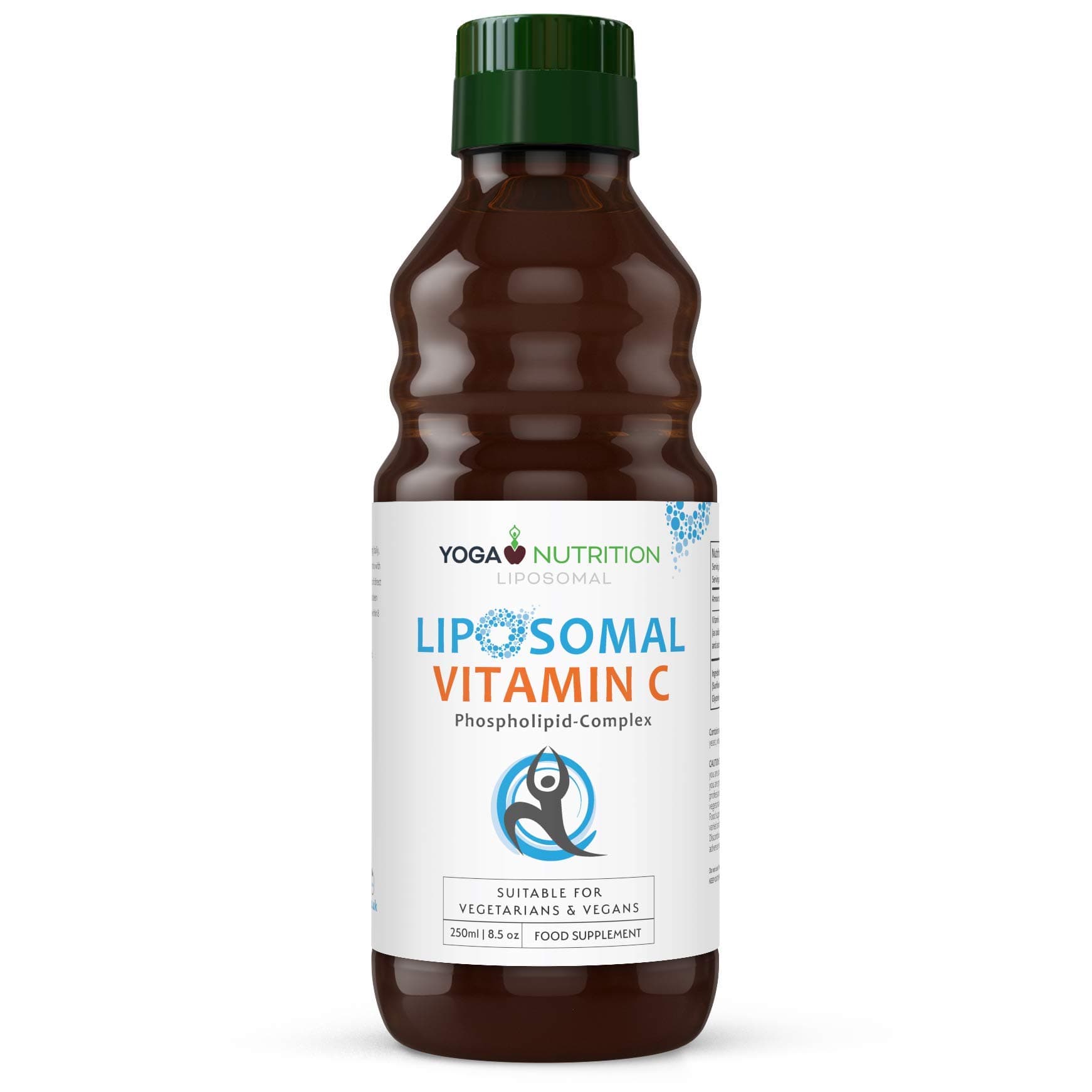 Liposomal Vitamin C Liquid - 250ml - 50 x 1,000mg Servings (Large) - Liposomal for Optimal Absorption - Supports The Immune and Nervous Systems - by Yoga Nutrition