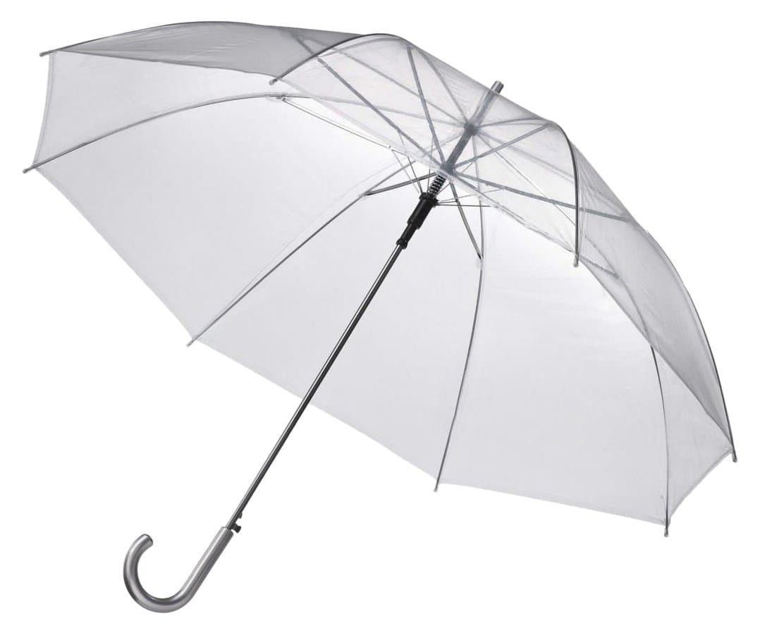 46" Clear Auto Open Umbrellas - Pack of 10 - Perfect for Weddings and Events
