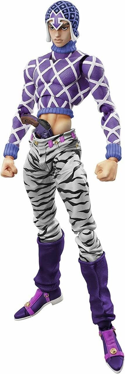 MediCos JoJo’s Bizarre Adventure Part 5: Guido Mista and SP Third Chozo Kado Super Action Statue Figure, Multicolor