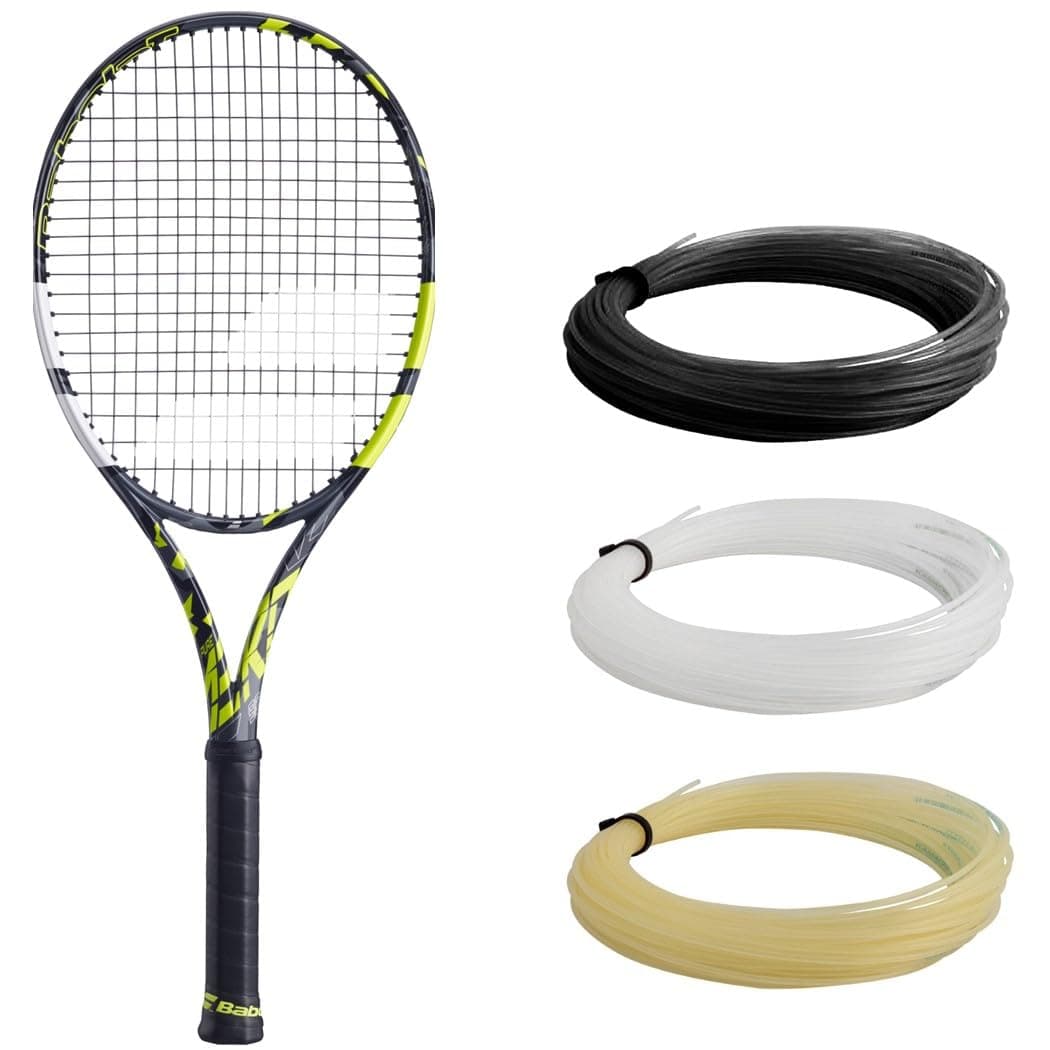Pure Aero 98 Tennis Racquet Strung with 16g Syn Gut at Mid-Range Tension