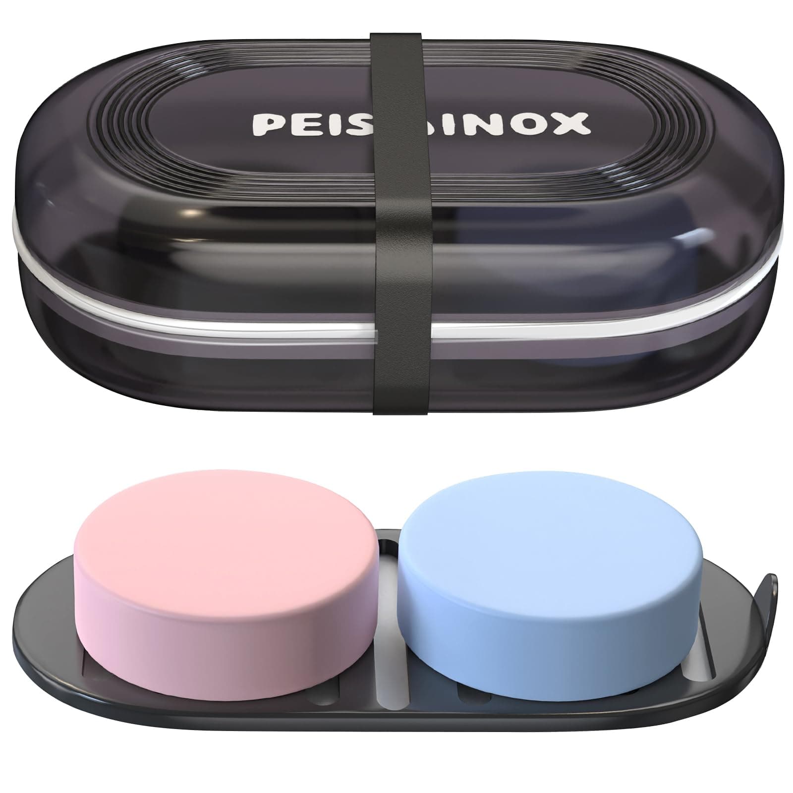 Leakproof Travel Soap Dish with Lid - Draining Soap Bar Holder for Bathroom, Shower, Gym, School, Camping, Vacation, Outdoor