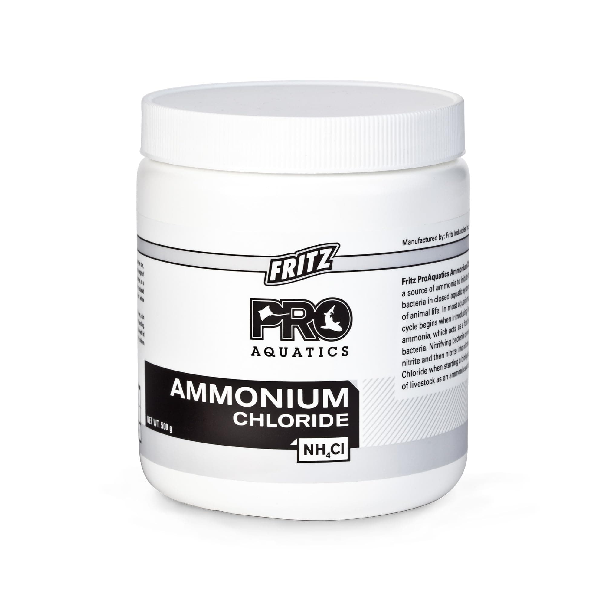 Fritz Pro Aquatics Ammonium Chloride - Ammonia Source for Fishless Cycling (500 g)