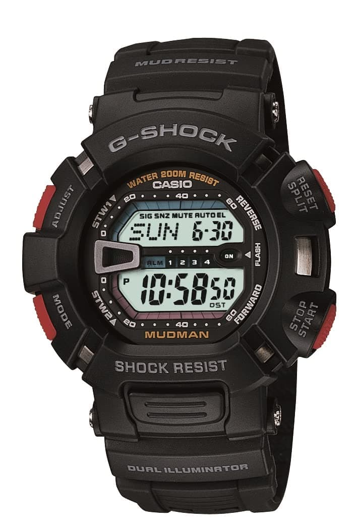 G-Shock Mudman Super Dual Illuminator Men's Quartz 52mm Digital Watch G9000-1V