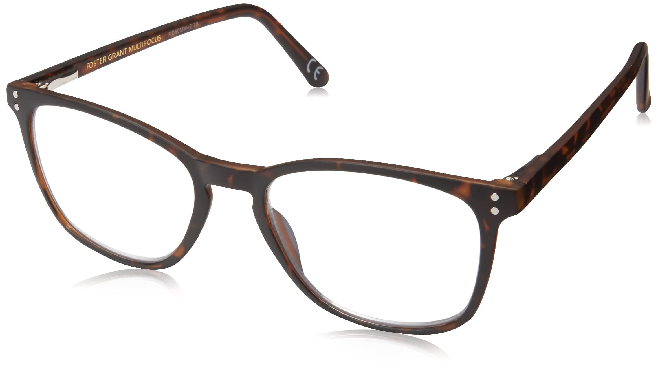Foster Grant Unisex-Adult Camden Tor 1018254-175.COM Rectangular Reading Glasses, Tortoise, 1.75