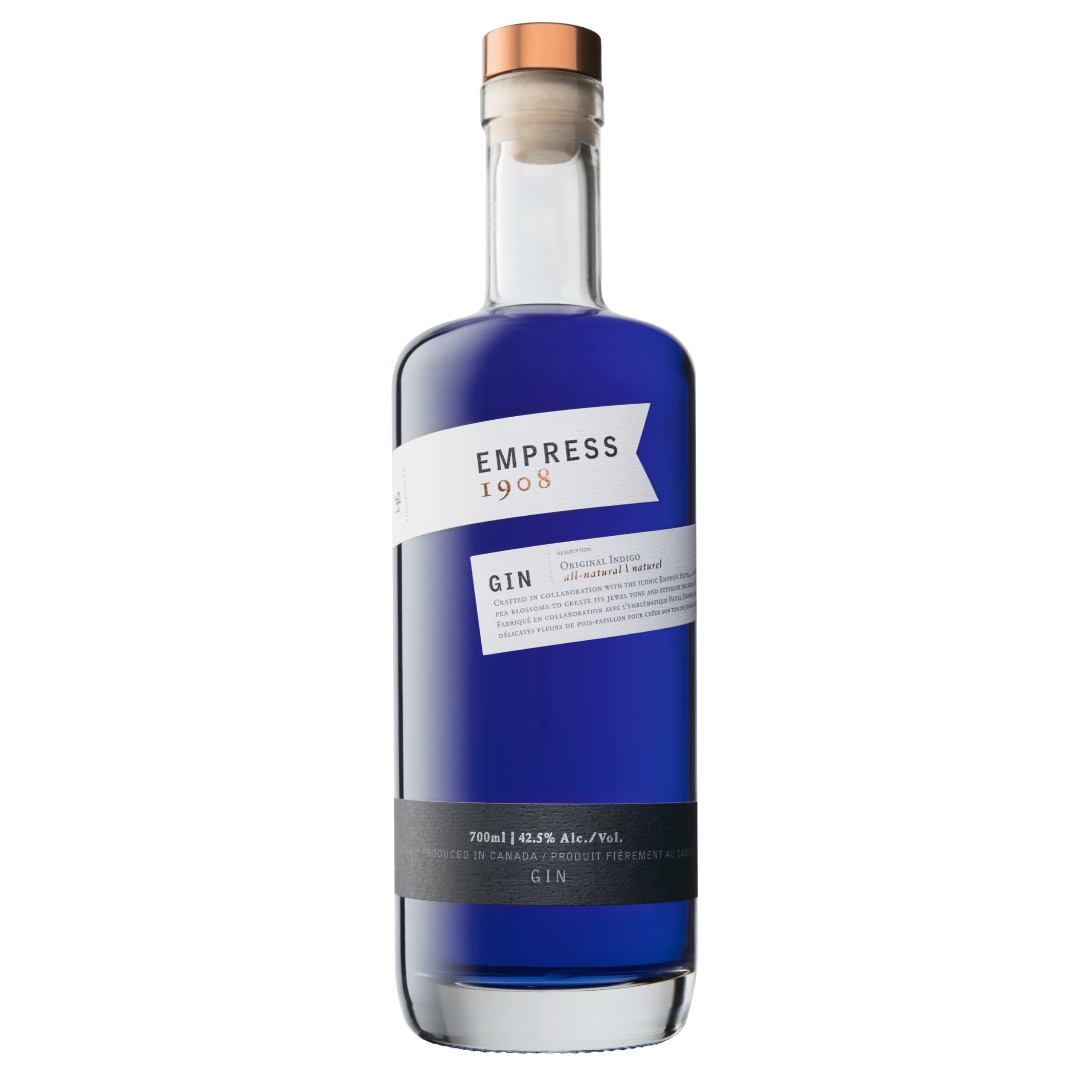 Empress 1908 Gin - Small Batch Distilled - All Natural - 70cl