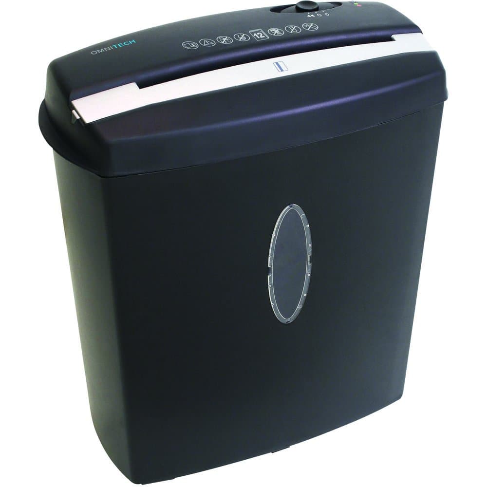 Omnitech 12 Sheet Cross-Cut Shredder