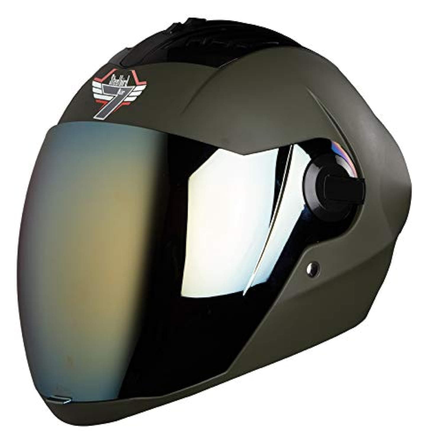 SBA-2 7Wings ISI Certified Full Face Helmet Fitted with Clear and Extra Chrome Visor
