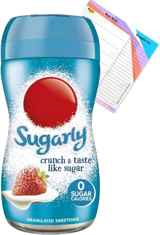 Sugarly Crunchy Sweetner Sugar Substitute | Feels and Looks like Sugar | Zero-Calorie | Sweetener Powder | 270g