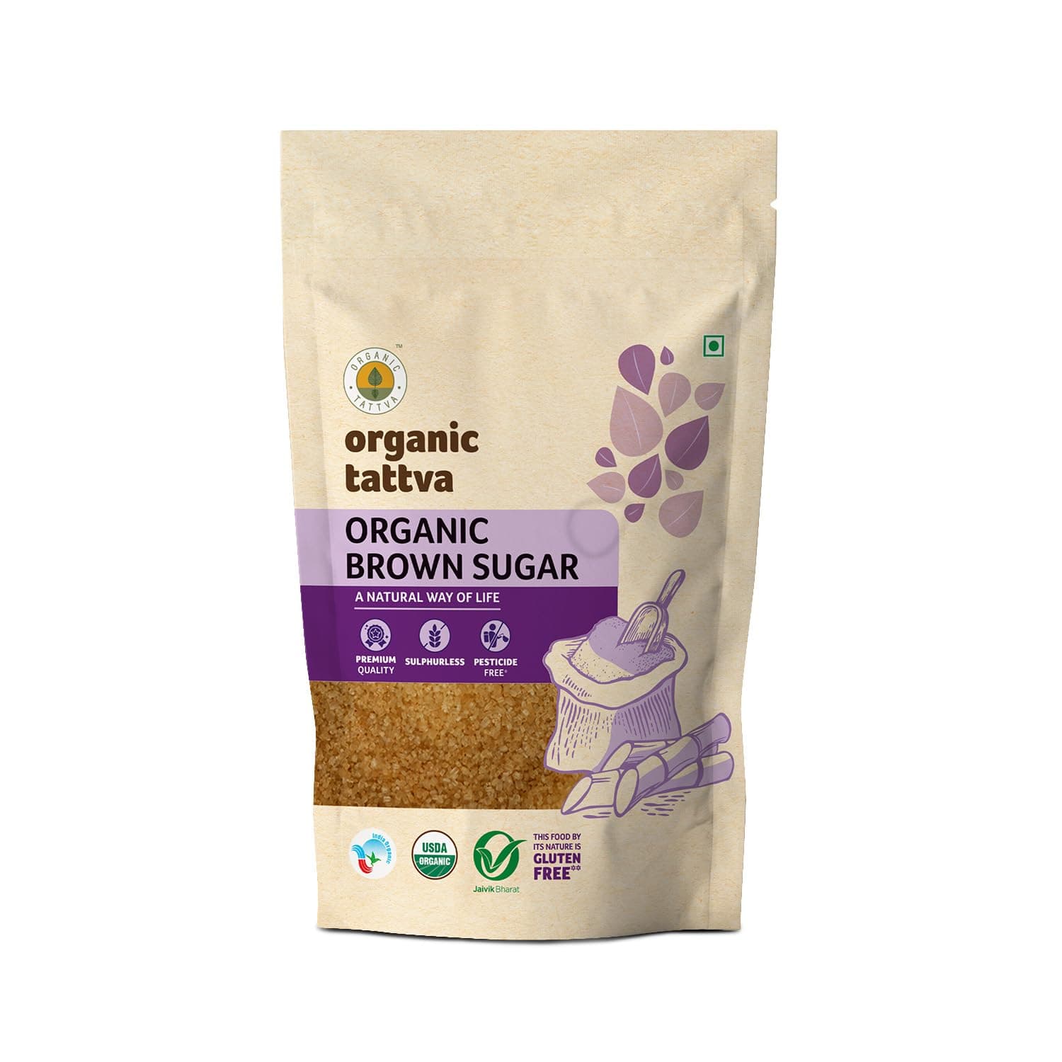 Organic Tattva Brown Sugar, 1 kg