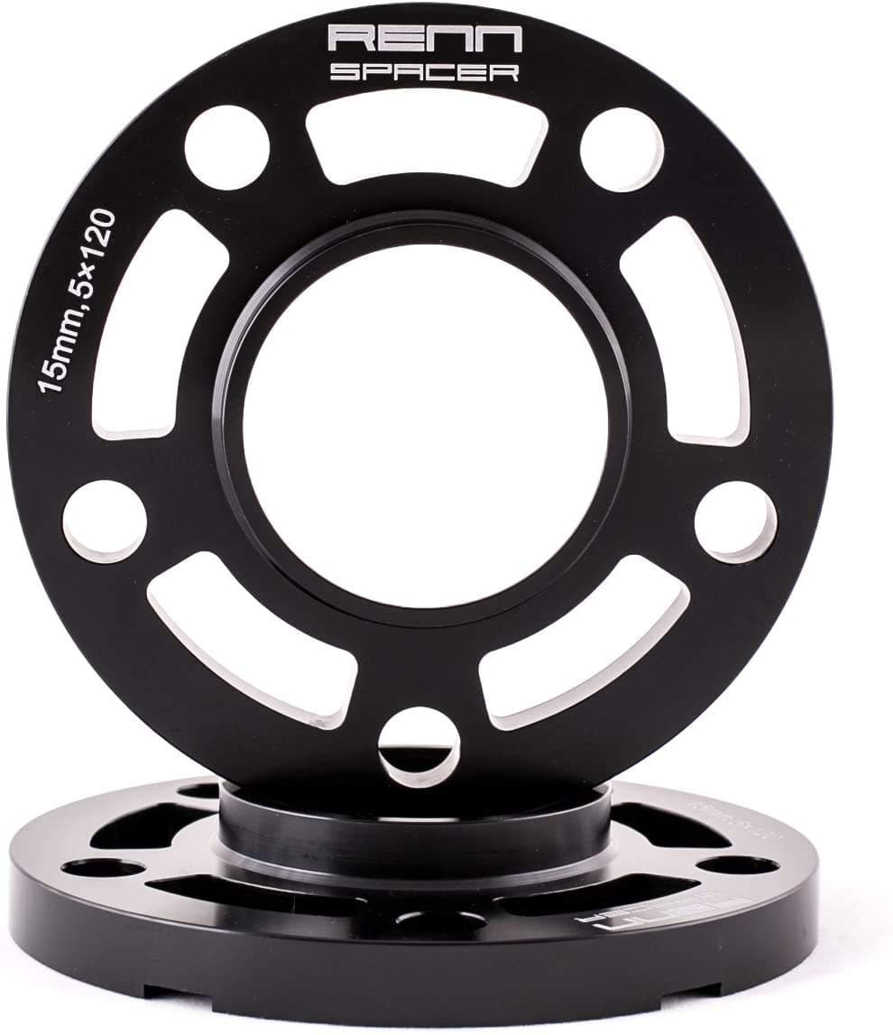 Renn Motorsport 15MM 2PCS 5x120 Spacers with 10PCS Extended Lugs fit BMW's F10 F22 F30 F32 F80 F82