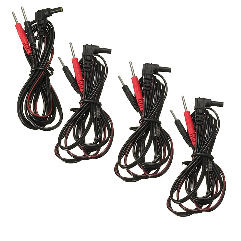 VeniCare 4pcs Replacement for Tens Unit Lead Wires for Intensity 10 Tens 2500 3000 EMS 7500 Twin Stim