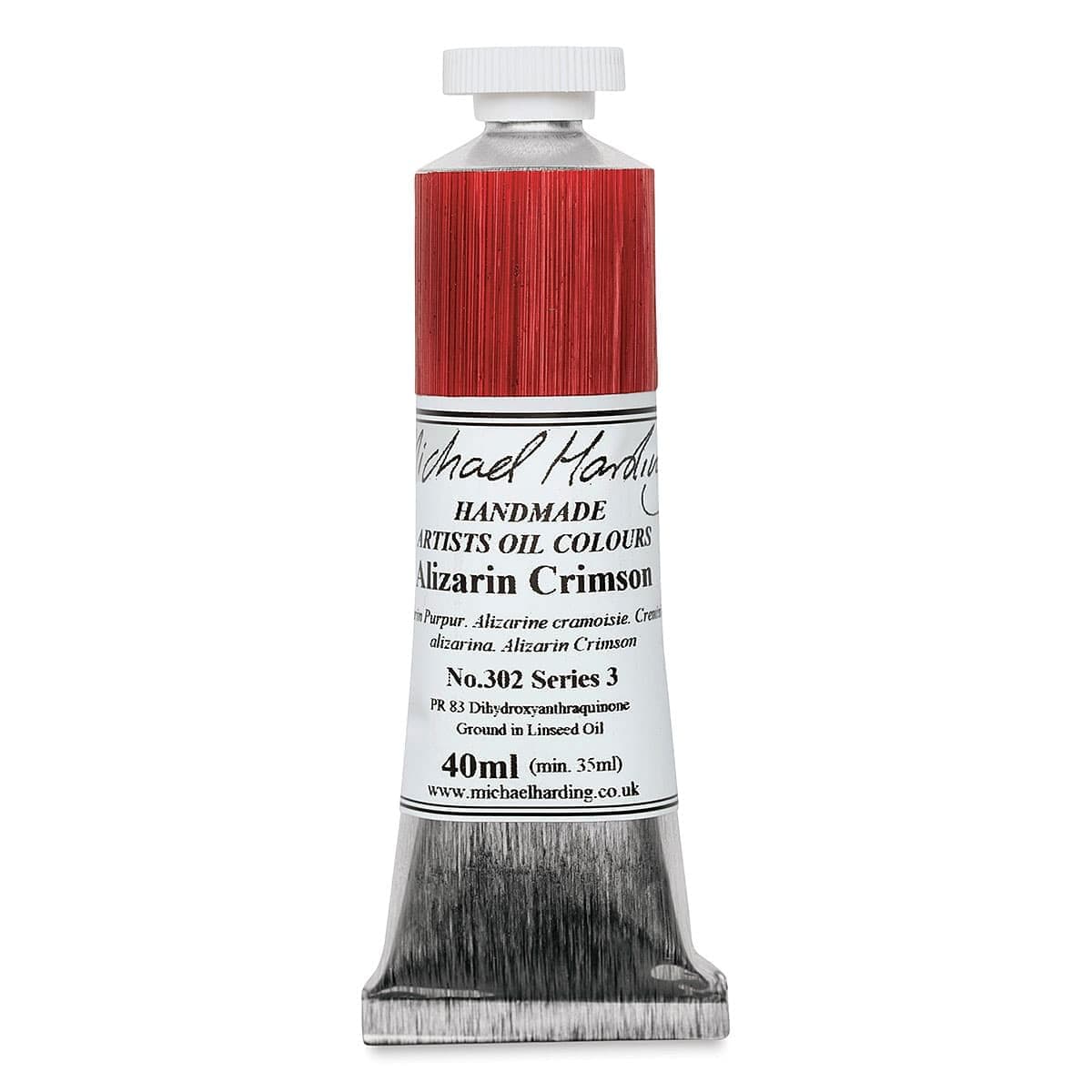 Michael Harding Oil Colour : 40ml Alizarin Crimson