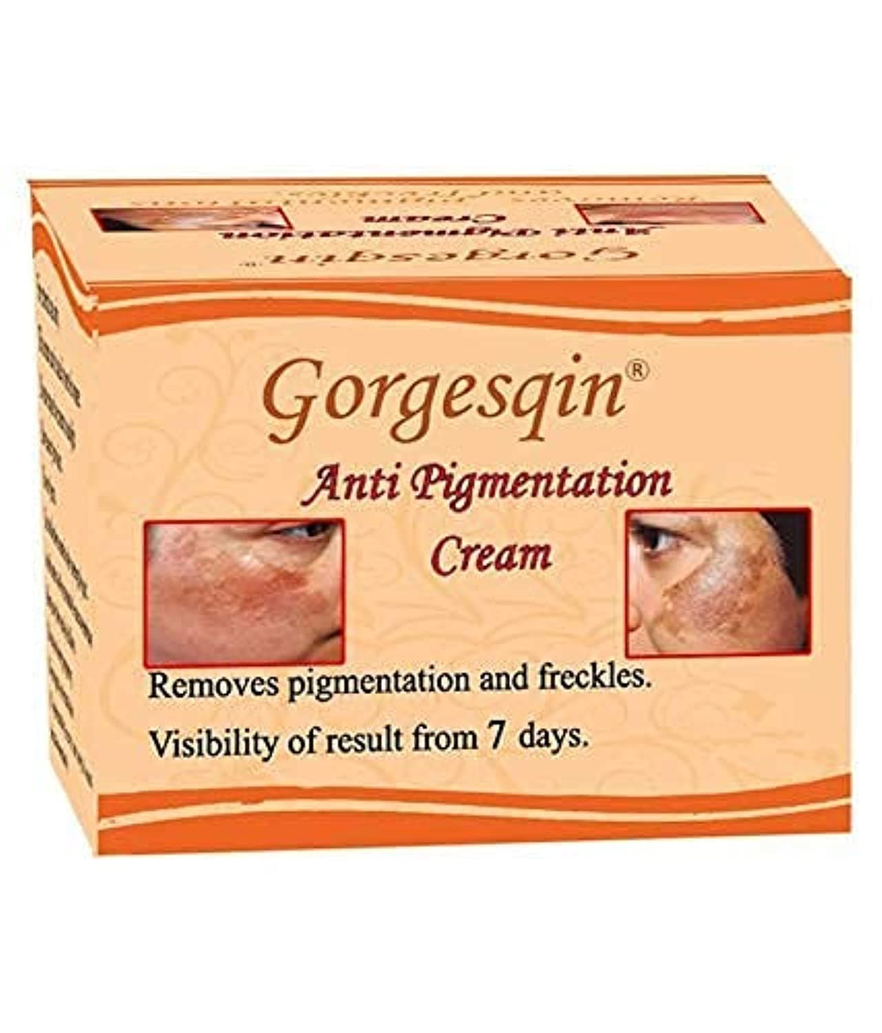 Gorgesqin Anti Pigmentation Cream, Reduces & Removes Pigmentation From 7 Days, 6 G
