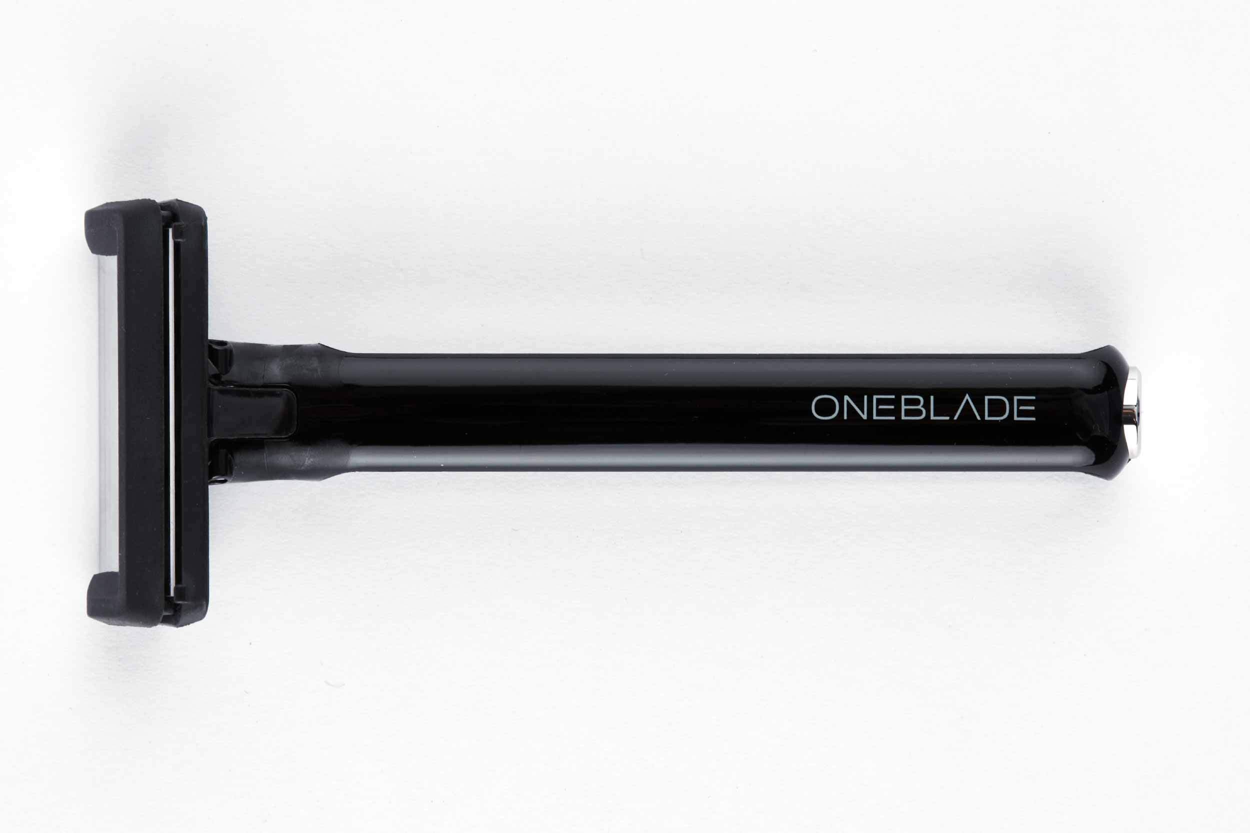 OneBlade CORE Razor - Safety Razor, with Razor Display Stand and 10 Feather Replacement Blades