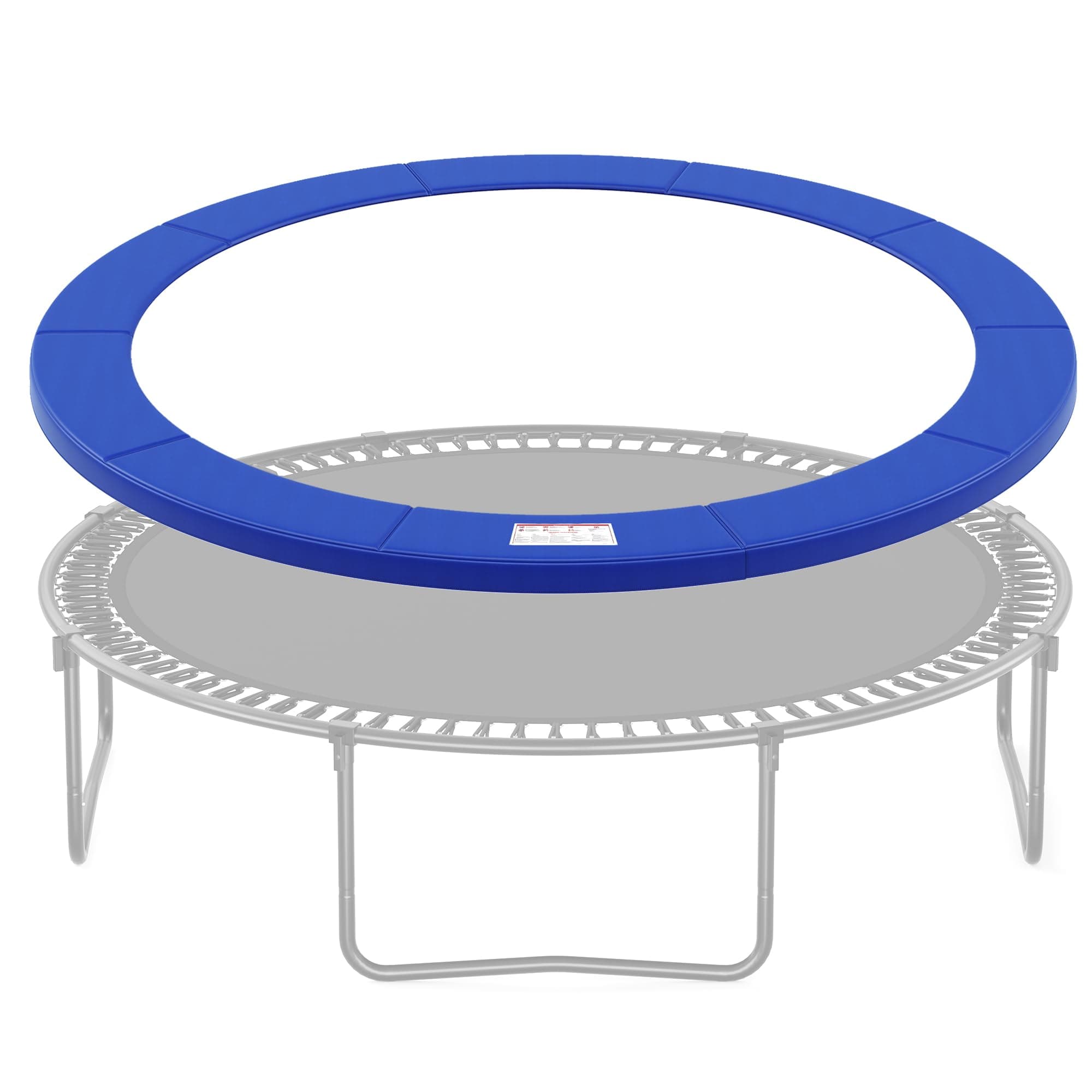 SONGMICS Replacement Trampoline Safety Pad Mat, 10ft 12ft 14ft 15ft Standard Size, Spring Cover, UV-Resistant, Tear-Resistant, Edge Protection