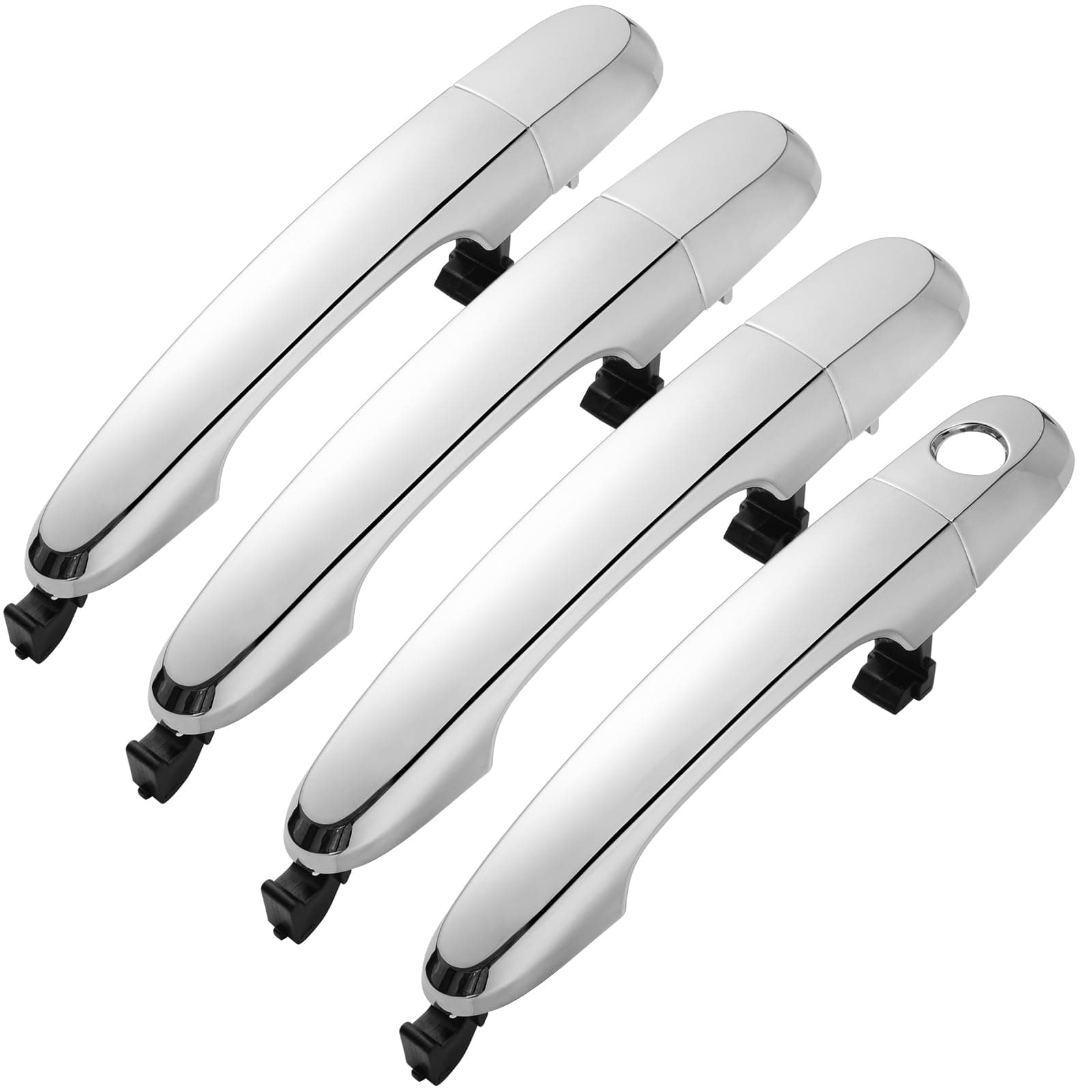 Lcyolada 4Pcs Exterior Door Handle Set for Kia Sorento 2011 2012 2013 2014 2015,Front and Rear Left & Right Side Replaces 82651-2P010 82652-2P030,Chrome