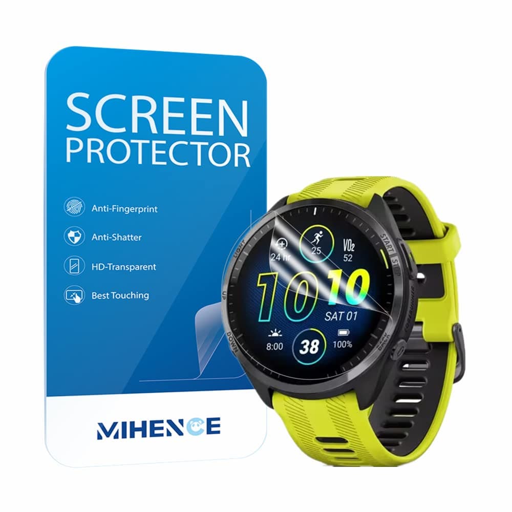 Compatible with Garmin Forerunner 965 Screen Protector, HD Full Coverage Invisible TPU Screen Protector Compatible for Forerunner 965 Smartwatch - 2023 (3PCS)