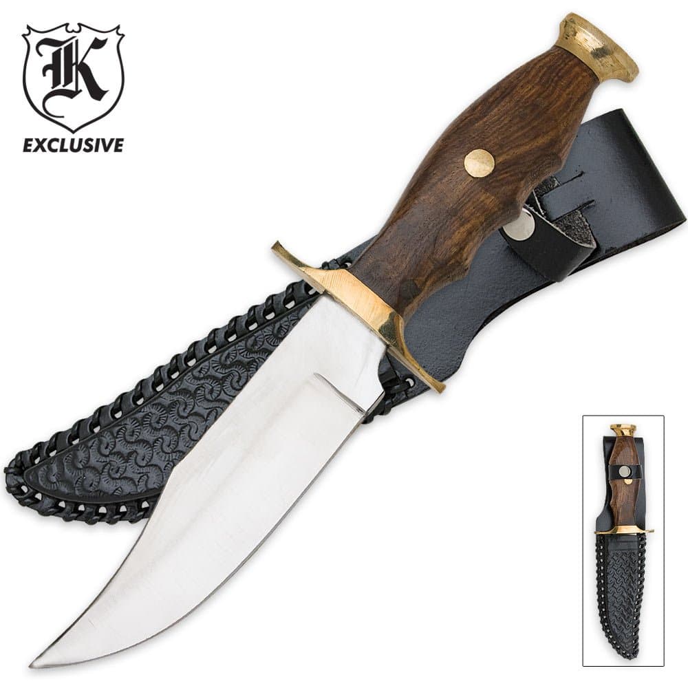 Mountain Man Hunting Knife! Leather Sheath Included!