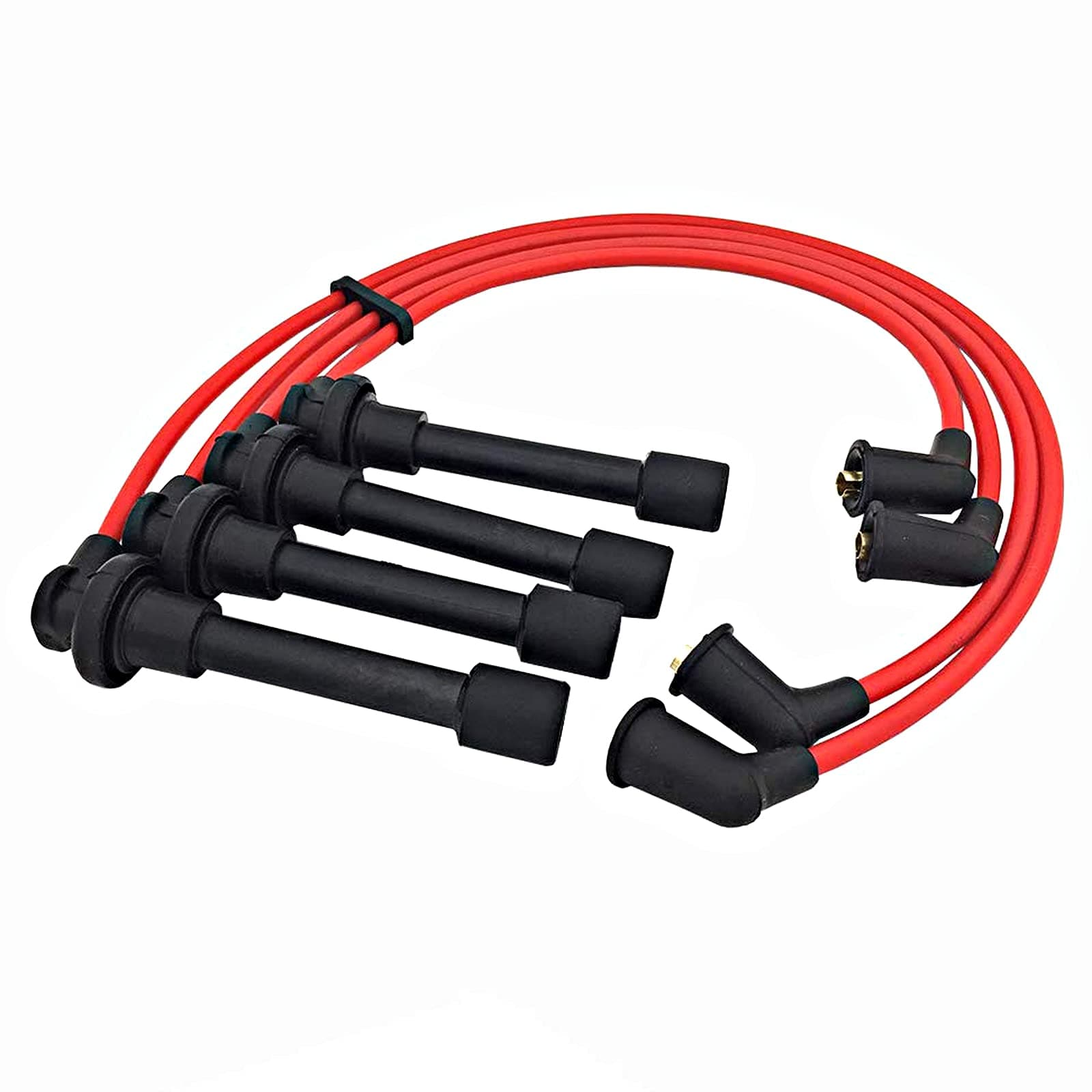 ADP Premium Spark Plug Wire Set Igniton Silicone Performance Cable Leads Compatible with Acura Certain Accord Civic CL EL Isuzu Oasis 1994-2002 1.6L 2.2L 2.3L