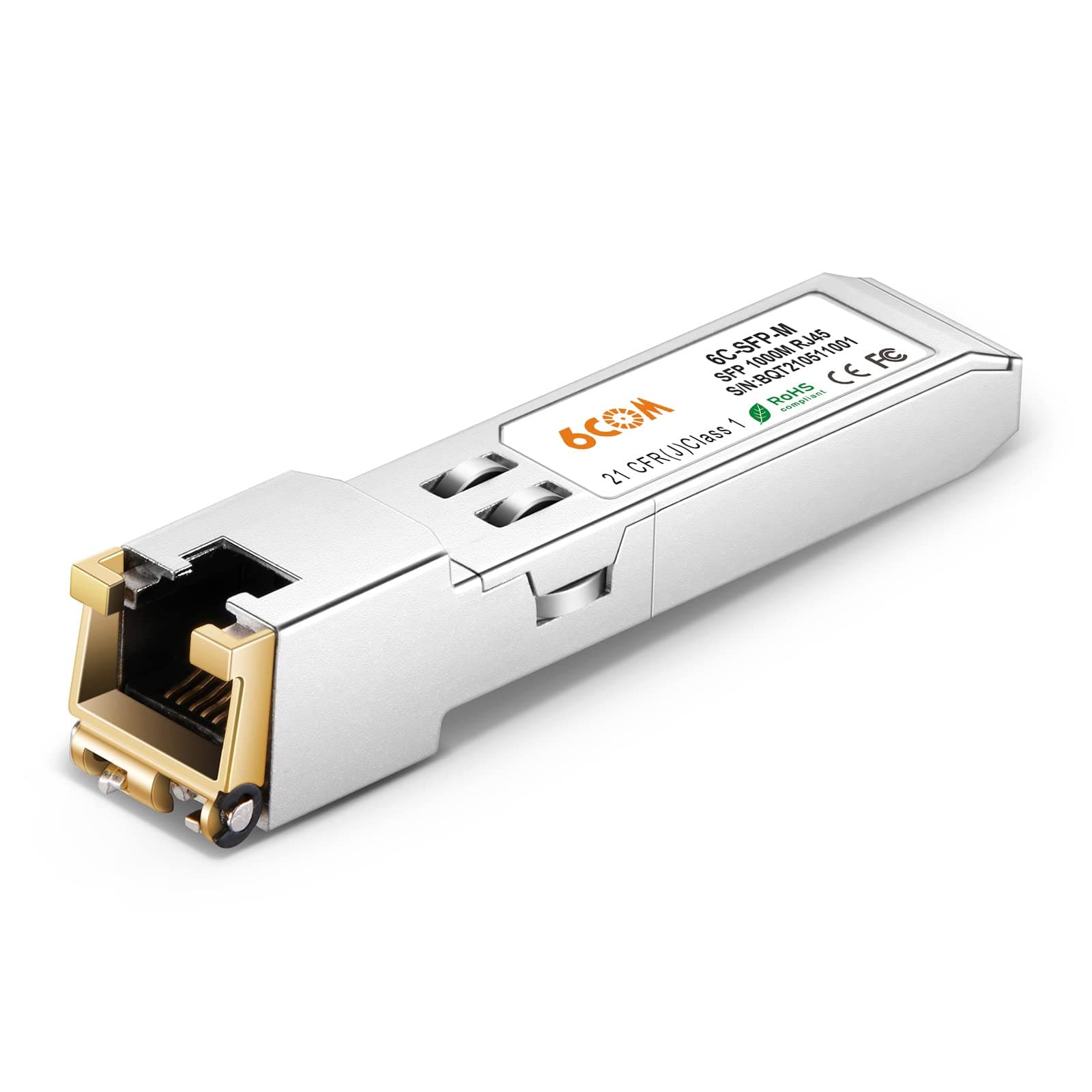 SFP 1.25G 1000Base-T RJ45 Copper Gigabit Module 1000M Transceiver for Cisco GLC-T (CAT5e Cable, up to 100m)