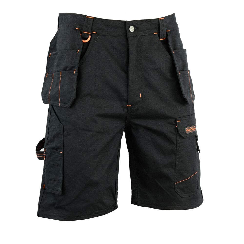 WrightFitsMen Holster Work Shorts - Heavy Duty Safety Combat Cargo Summer Shorts - Multi Pockets - Triple Stitched - Durable Workwear
