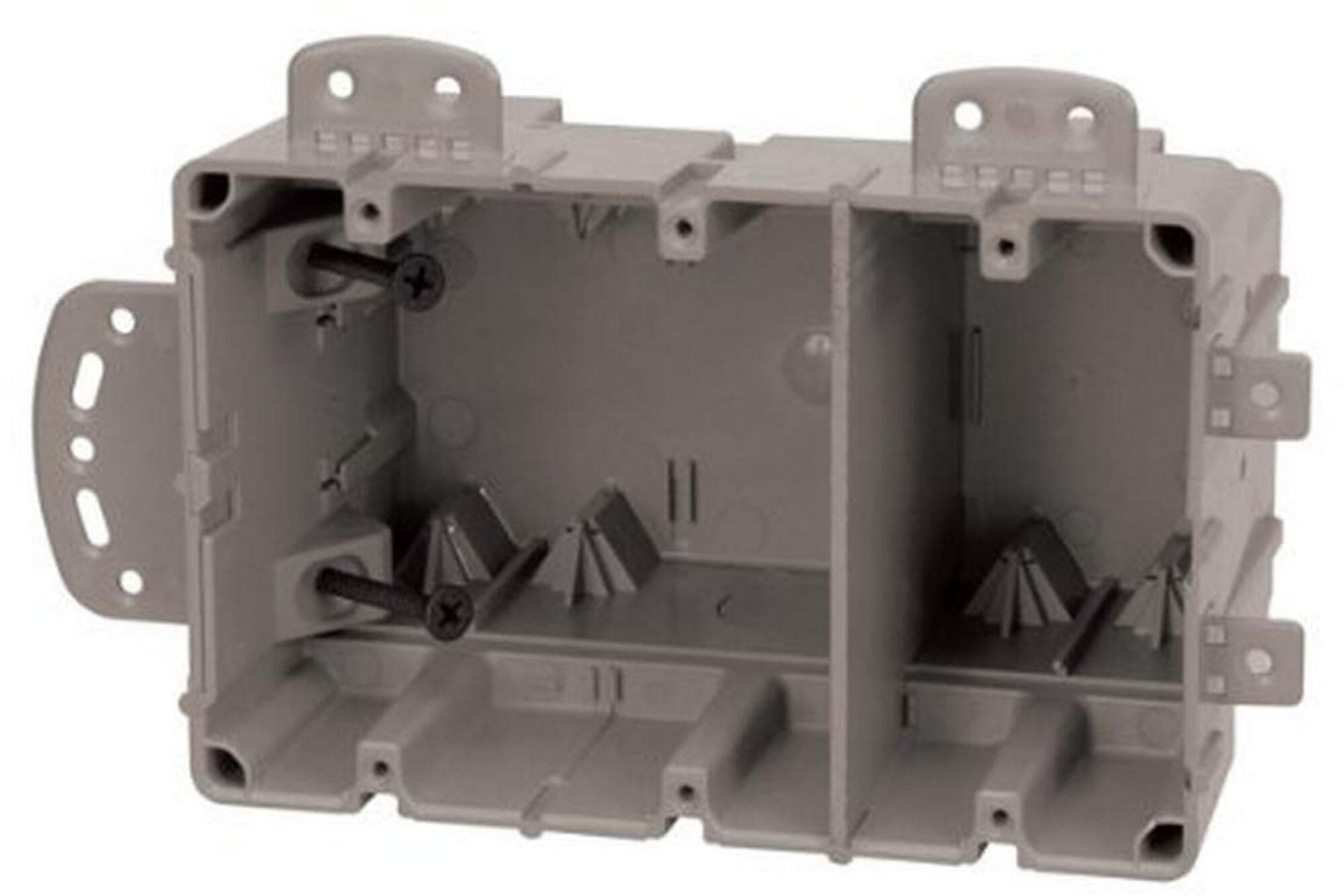 MSBMMT3G 3 Gang Multi Mount Device Box with Depth Adjustable; Heavy Duty 42lb; Gray