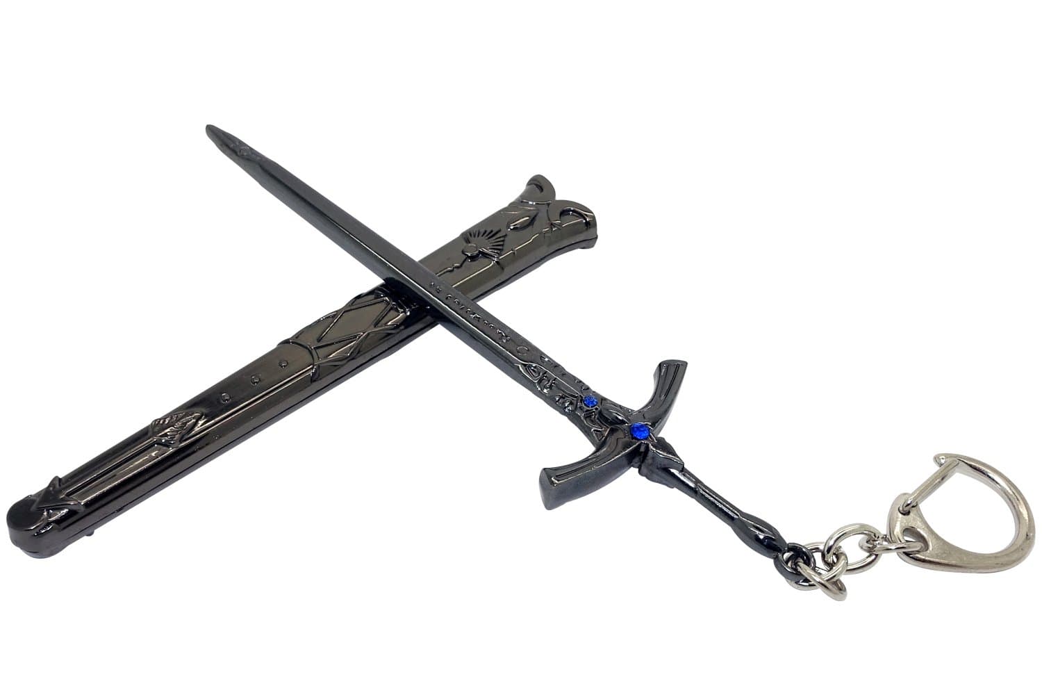 Tanboo Japanese Anime Fate Zero Fate Stay Night Fate Extra Excalibur Saber Lily King Arthur Sword Weapon Keychain Pendant,with Tanboo Card and Gift Box