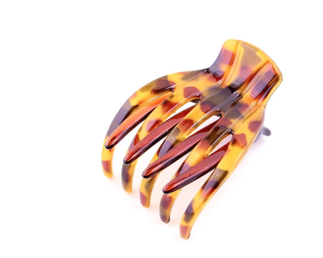 Medusa Heirloom Small Yoga Clip, Tortoise