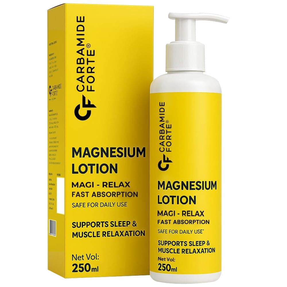 Carbamide Forte Magnesium Oil Lotion | Magnesium Lotion for Feet, Sleep Support, Muscle Recovery & Pain Relief | Magnesium Lotion for Sleep | 250ml