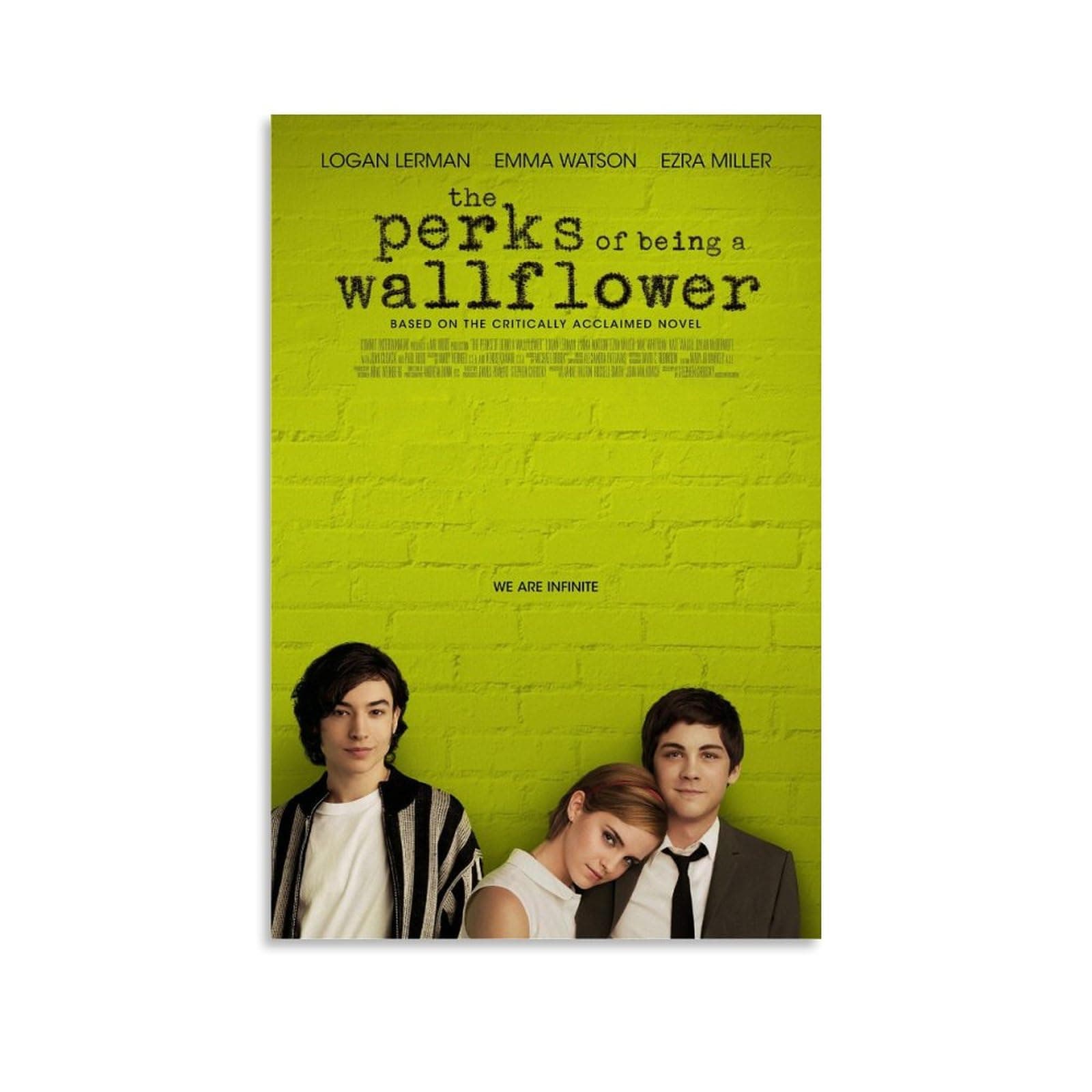 The Perks of Being A WallFlower Movie Poster for Bedroom Aesthetic Canvas Art Wall Decor 12x18inch(30x45cm)