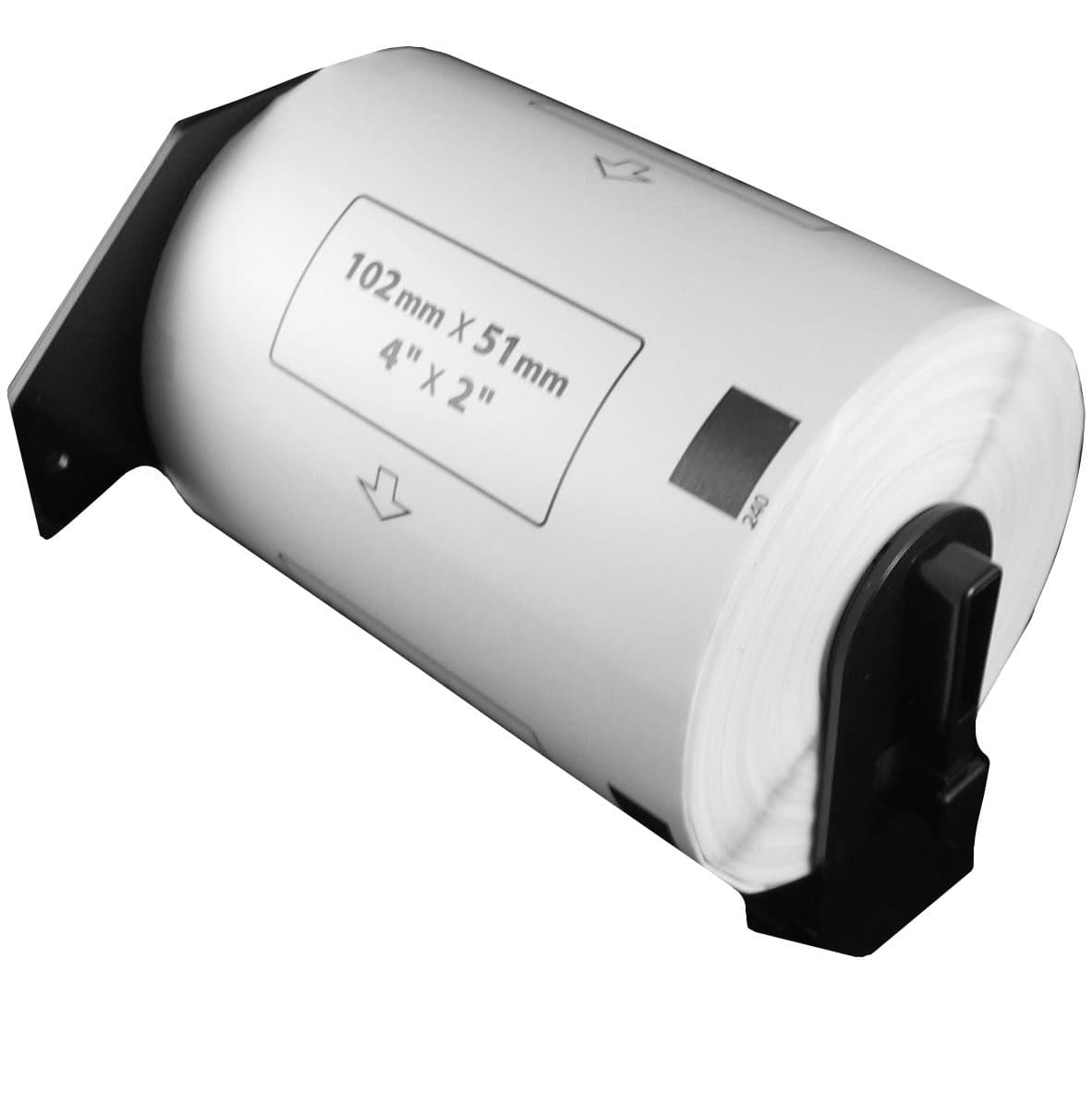 PAR 70 DK-1240 Compatible with Brother DK-1240 4" x 2" White Labels (600 per roll)