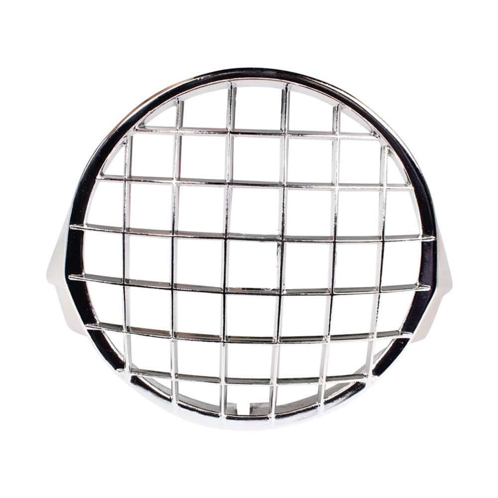 Cuppini Headlight Stone Guard (Chrome); Stella, Vespa PX, P Series