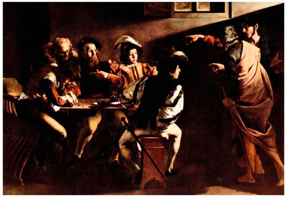 Michelangelo Caravaggio Appeals of St Matthew Art Print Poster 19 x 13in with Poster Hanger