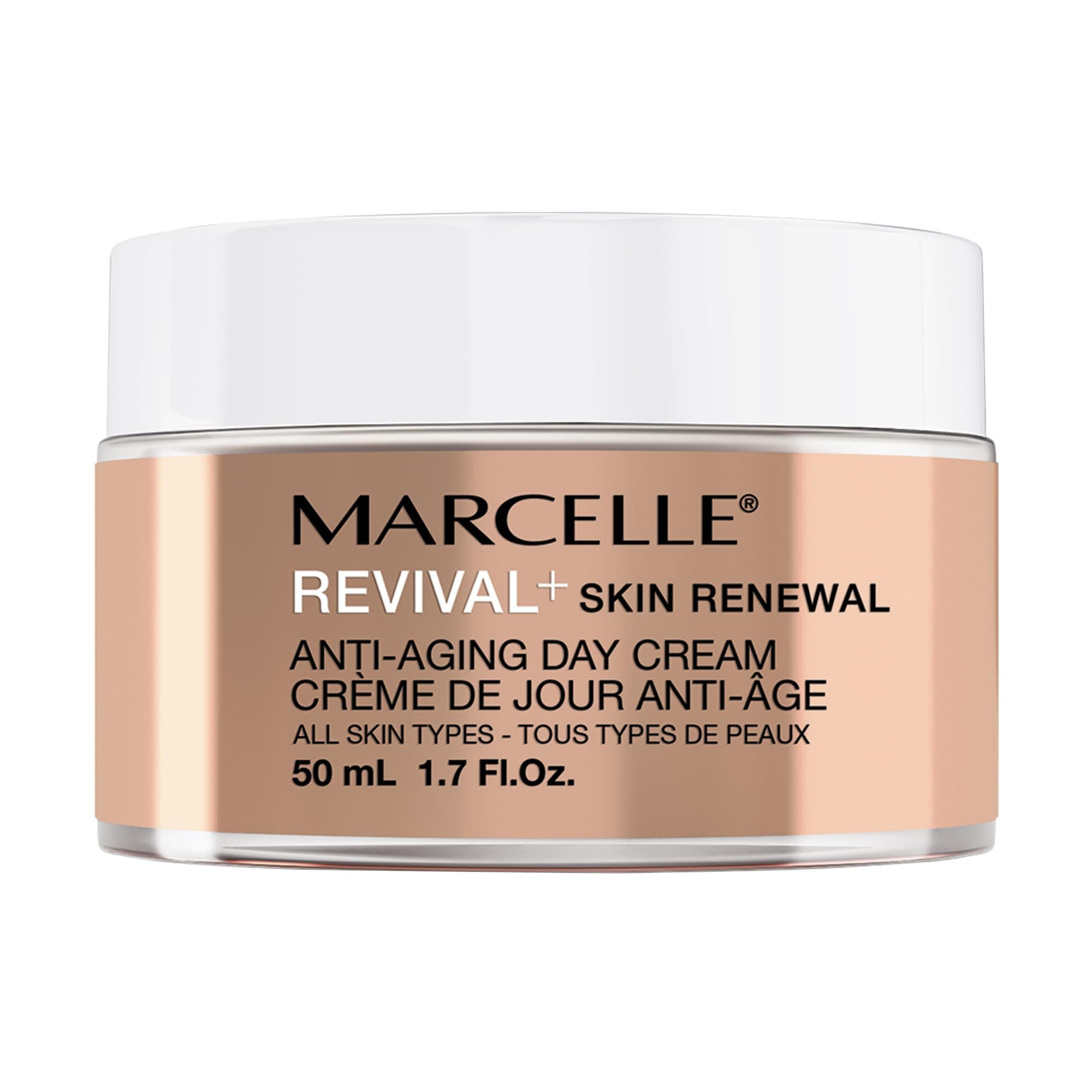 Marcelle Revival+ Skin Renewal Anti-Aging Day Cream, Hypoallergenic and Fragrance-Free