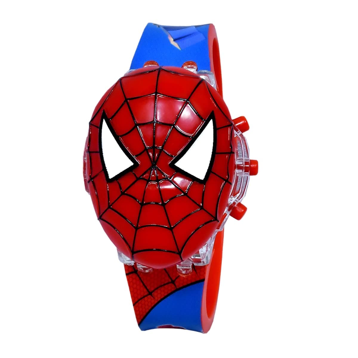 Kids Watch For Boys And Girl Spider Men 3D Light Led Glowing Watch With Music Tune&Face Cover Multicolor Digital Light Boys Watch For Kids Age 3-12 Year Old Birthday Gift Toy Digital Watch