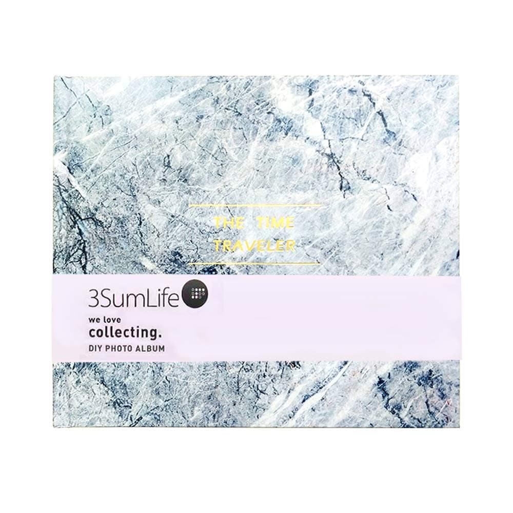 3SumLife Scrapbook Photo Album DIY Fujifilm Instax Album Book 10x12 Inch Scrapbook Album 2.6?x3.7? Interior Muti-Size Mermory Series for Christmas Valentines Day Birthday Gift (Marble)