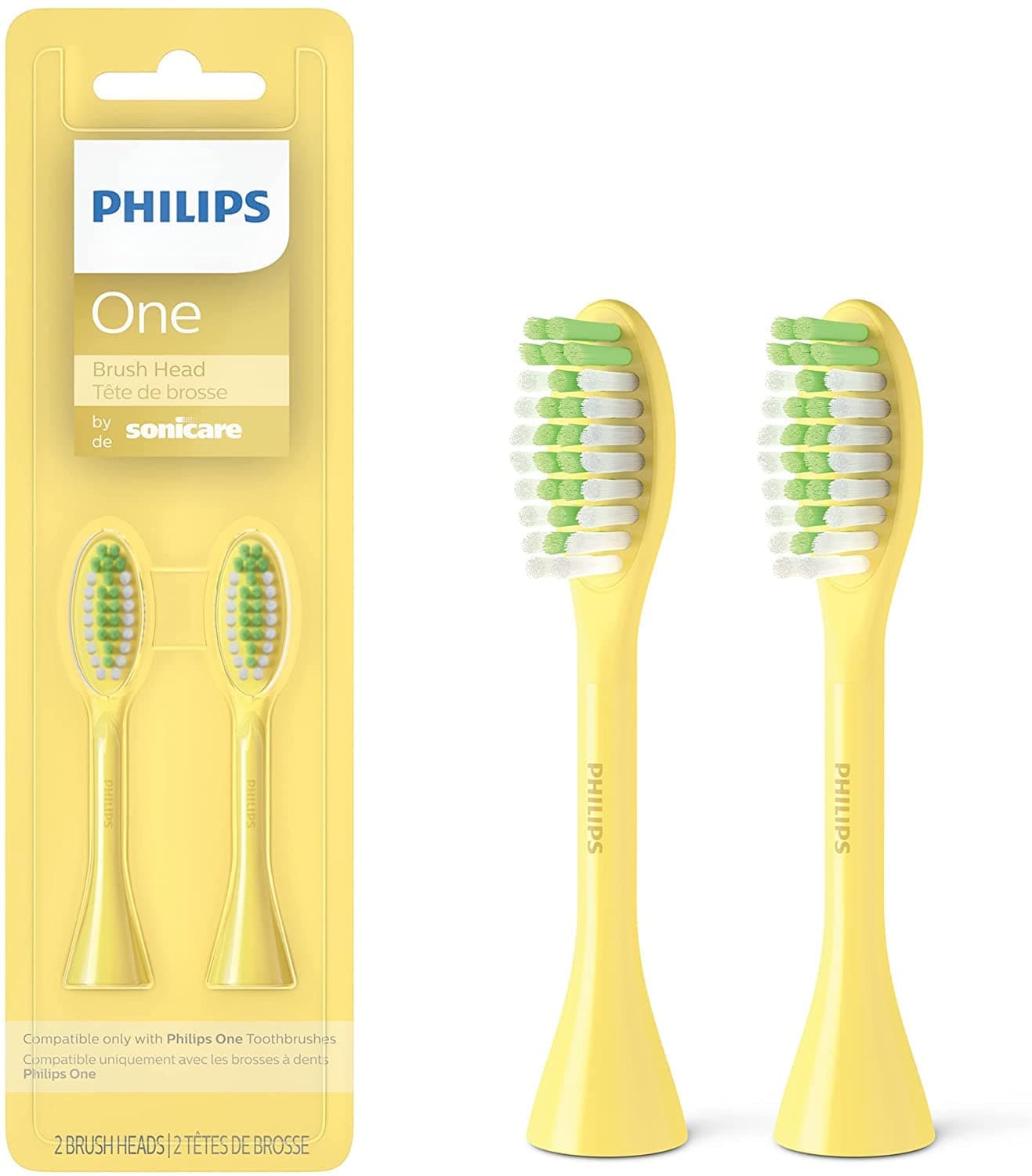 Sonicare Philips One by, 2 Brush Heads, Mango, BH1022/02